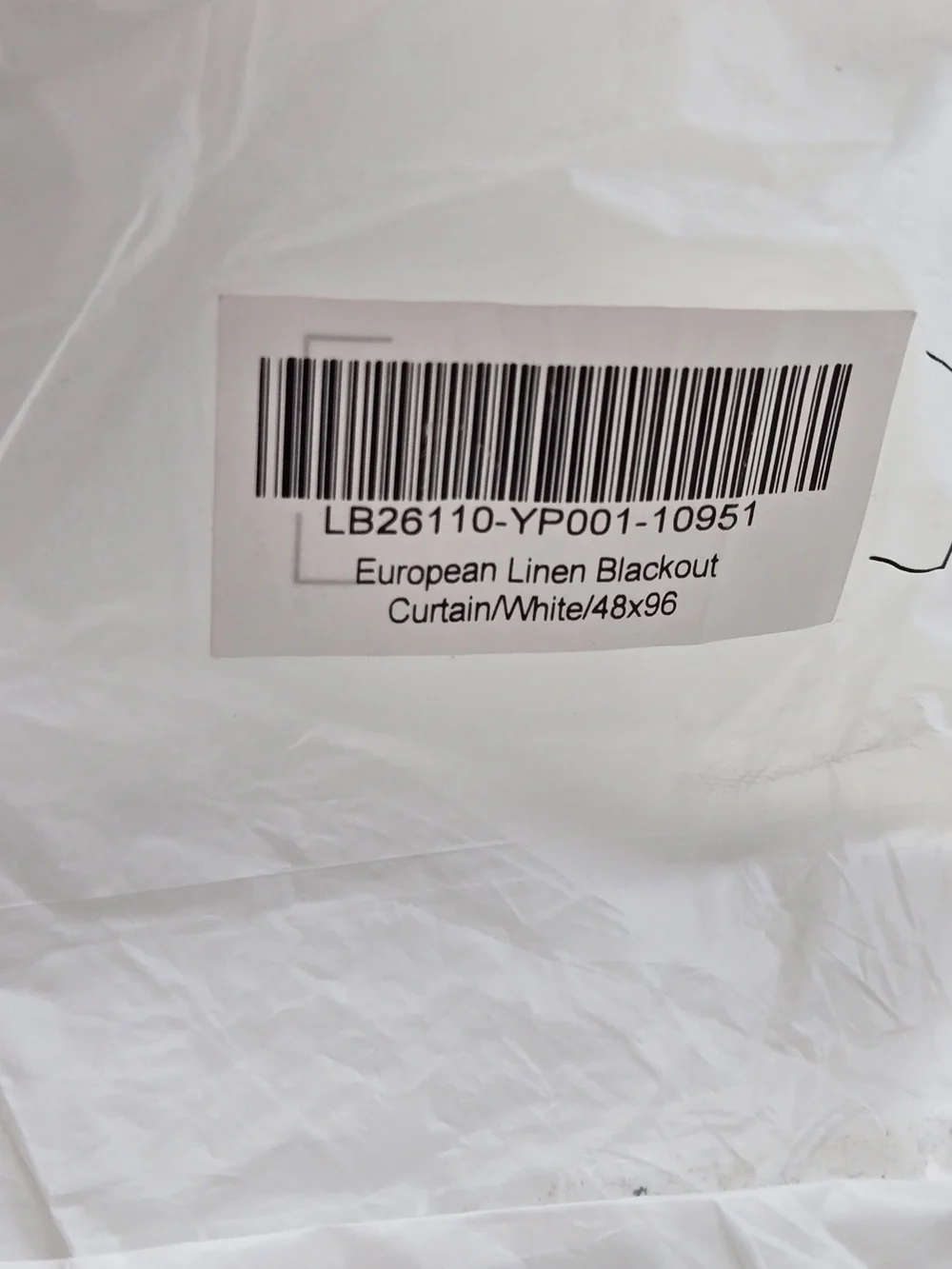 NWT QUINCE Set Of 2 48x96 European Linen True Blackout Curtains White 9177